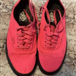 BRIGHT PINK VANS